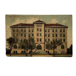 Vintage Postcard Women Building University of Texas  u